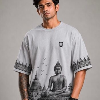Premium Men’s Buddha Graphic Printed T-Shirt 240 GSM