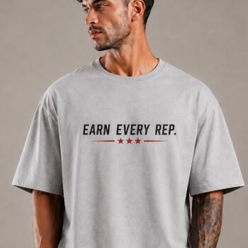 Premium Men’s Oversized Gym Graphic T-Shirt