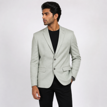 Premium Light Grey Blazer | Classic Slim Fit Formal & Party Wear Blazer