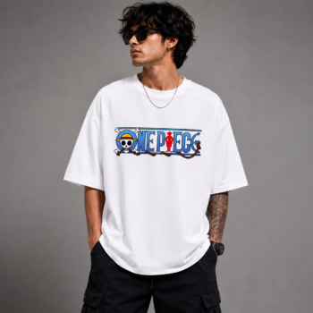 Men’s One Piece Anime Printed Regular Fit T-Shirt – Premium Casual Streetwear