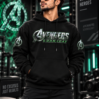 Avengers Doomsday Oversized T-Shirt for Men – Black | Premium Graphic Printed Streetwear T-Shirt